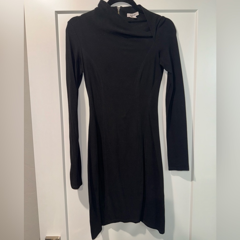Helmut Lang Black Long Sleeve Dress